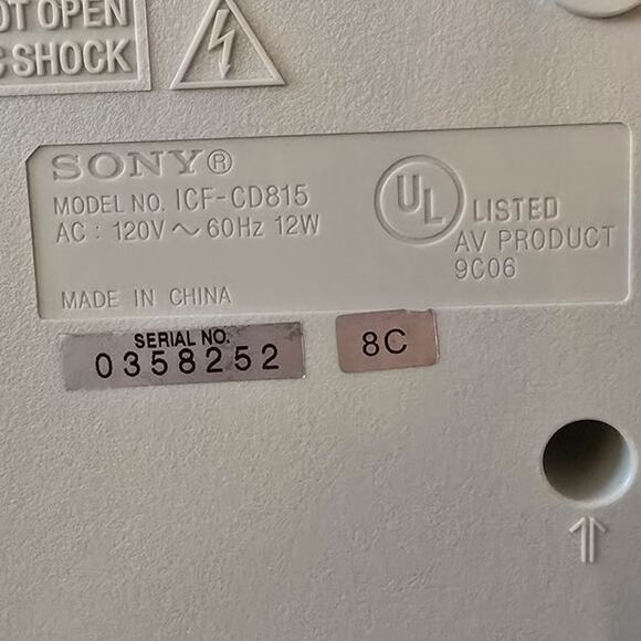 Retro Sony Dream Machine ICF-CD815  Dual Alarm Clock Radio - Picture 7 of 10